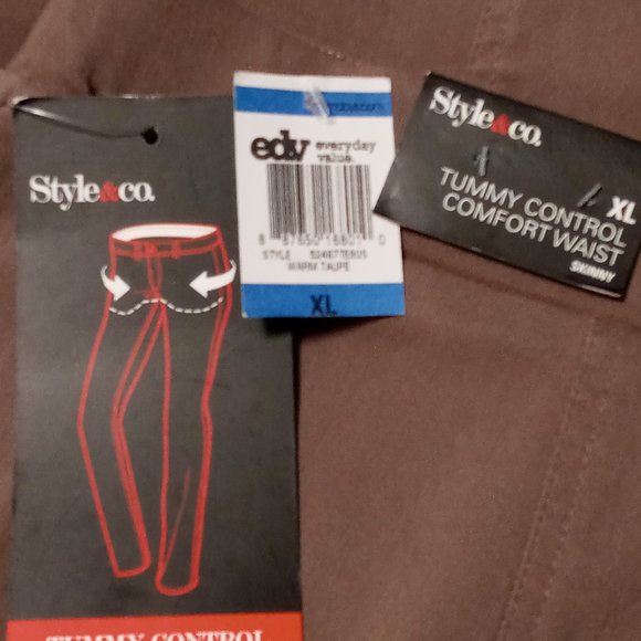 Style & Co......TUMMY CONTROL SKINNY PANTS - Picture 5 of 6
